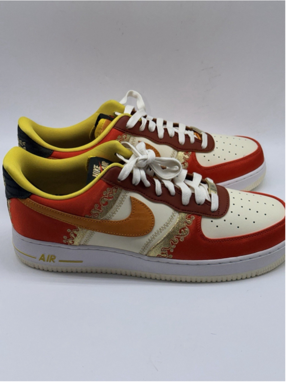 NIKE AIR‎ FORCE 1 '07 PRM LITTLE ACCRA HABANERO RED CURRY SZ 11.5